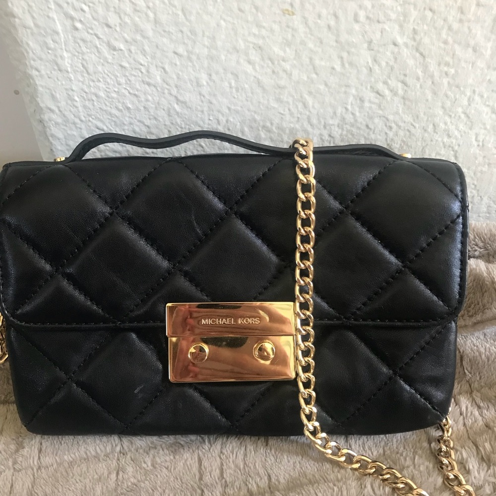 Michael Kors Sloan Small Quilted-Leather Crossbody